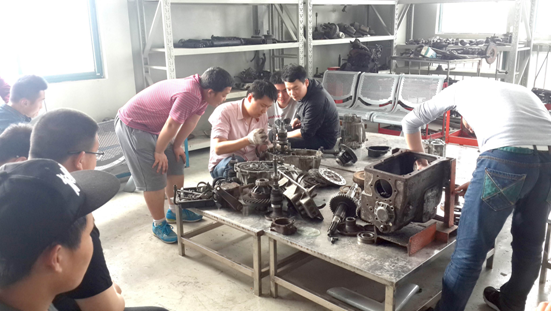 汽車工程系專業(yè)技能等級考證集訓剪影